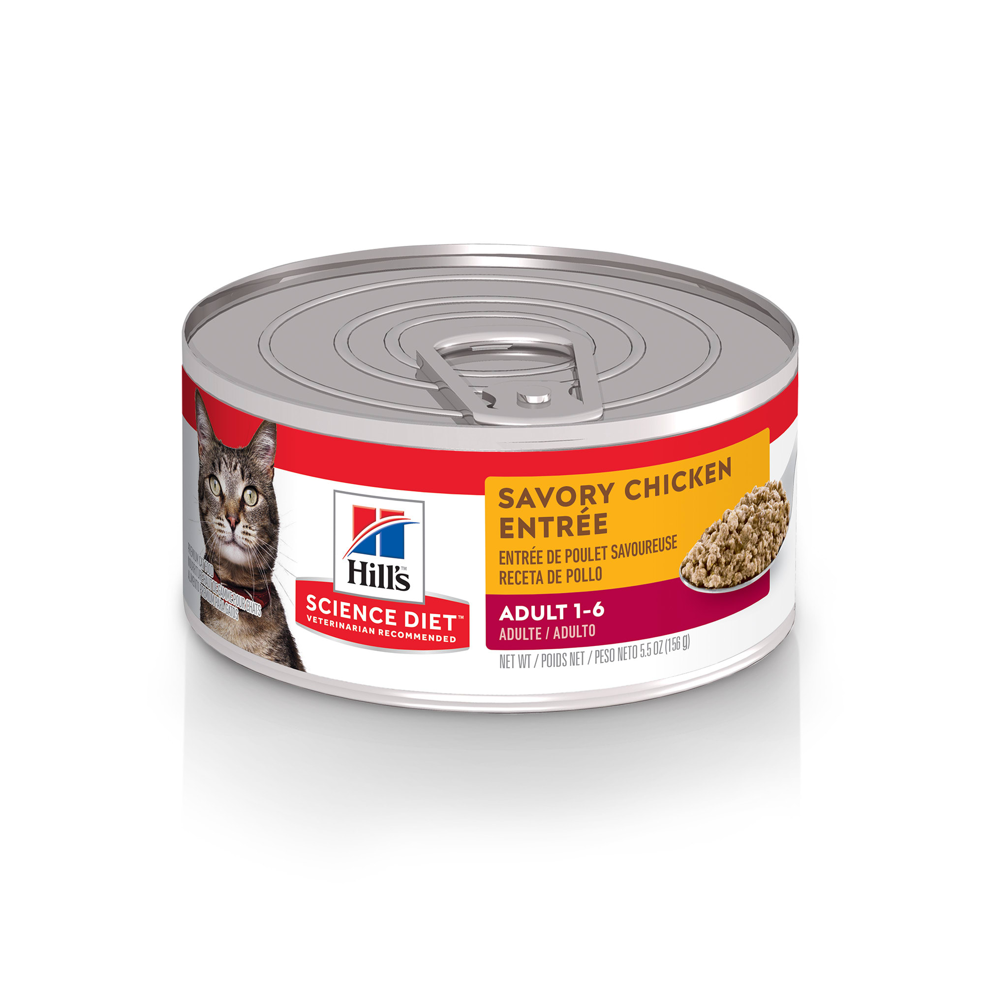 UPC 052742453415 product image for Hill's Science Diet Adult Savory Chicken Entree Canned Cat Food, 5.5 oz., Case o | upcitemdb.com