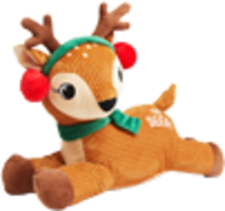 A plush toy reindeer.