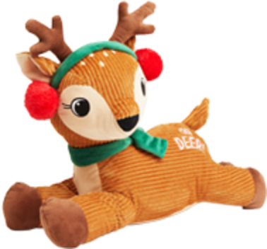 A plush toy reindeer.