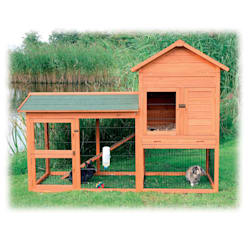Trixie Natura Two Story Rabbit Hutch with Large Run