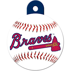 Engraved ID Tag: Large Baseball Houston Astros-- Round Tag - Large