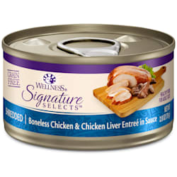 Wellness CORE Signature Selects Natural Grain Free Shredded Chicken & Chicken Liver Wet Cat Food