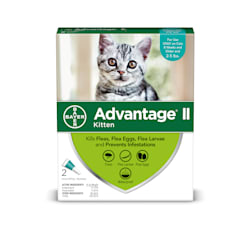 Advantage II Once-A-Month Cat & Kitten Topical Flea Treatment, 2 to 5 lbs.