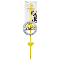You & Me Trusty Tether Tie-Out Cable with Dome Stake for Dogs up to 150 lbs.
