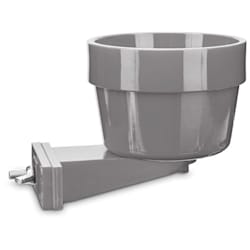 You & Me Yappy Meals Gray Attachable Dog Bowl