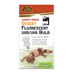 Zilla Desert Fluorescent UVB/UVA Bulb, 20 Watts