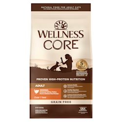 Wellness CORE Natural Grain Free Original Turkey, Turkey Meal, and Chicken Meal Dry Cat Food