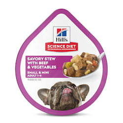 Hill's Science Diet Adult Small Paws Savory Stew Beef & Vegetables Canned Dog Food