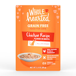 WholeHearted Grain Free Chicken Recipe Flaked in Broth Wet Cat Food
