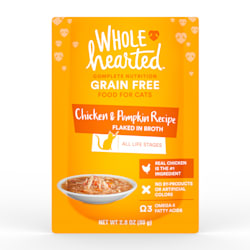 WholeHearted Grain Free Chicken & Pumpkin Recipe Flaked in Broth Wet Cat Food