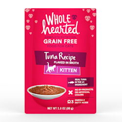 WholeHearted Grain Free Tuna Recipe Flaked in Broth Wet Kitten Food