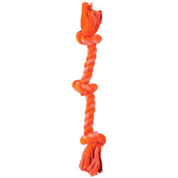 Leaps & Bounds Rope Tug 3 Knot Dog Toy in Assorted Colors