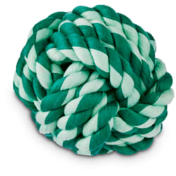 Leaps & Bounds Rope Tug Ball Dog Toy in Assorted Green Colors