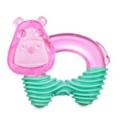 Leaps & Bounds Chomp and Chew Ribbed Hippo Ring Dog Toy