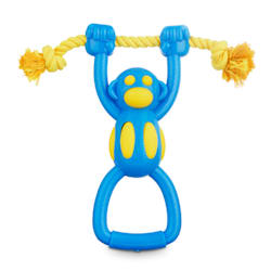 Leaps & Bounds Chomp and Chew Foamy Monkey Dog Toy