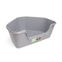 So Phresh High-Back Corner Grey Litter Box