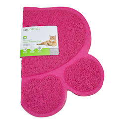 So Phresh Mulberry Paw-Shaped Cat Litter Trapper Mat