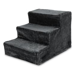 You & Me Steel Frame 3-Step Pet Stairs with Plush Slipcover