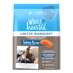 WholeHearted Grain Free Limited Ingredient Salmon Recipe Dry Dog Food for All Life Stages and Breeds