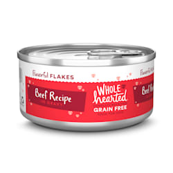 WholeHearted Grain Free Beef Recipe Flaked Wet Cat Food for All Life Stages
