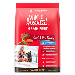 WholeHearted Grain Free Large Breed Beef and Pea Recipe Adult Dry Dog Food