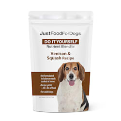 JustFoodForDogs Do-It-Yourself Venison and Squash Canister Dog Food Nutrients
