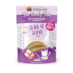 Weruva Pate The Newly Feds Beef & Salmon Dinner in a Hydrating Puree Wet Cat Food