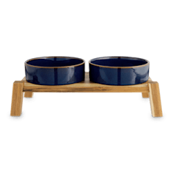 tall dog bowl stand
