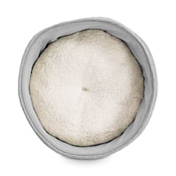 EveryYay Snooze Fest Grey Fabric Textured Round Cat Bed