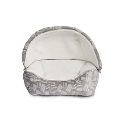EveryYay Snooze Fest Grey Printed Canopy Covered Cat Bed