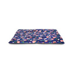 EveryYay Snooze Fest Navy Floral Square Lounger Cat Mat