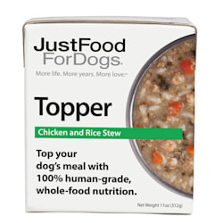 JustFoodForDogs Topper Chicken & Rice Stew Wet Dog Food