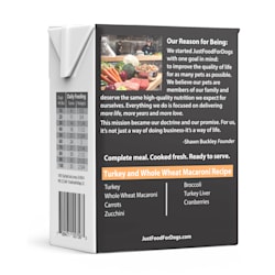JustFoodForDogs Pantry Fresh Adult Turkey & Whole Wheat Macaroni Wet Dog Food