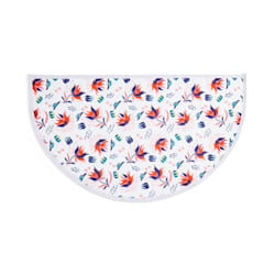 EveryYay Table Manners White Floral-Print Coated-Canvas Placemat for Pets