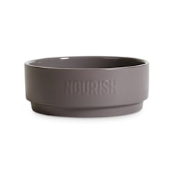 EveryYay Dining In Grey Nourish Ceramic Dog Food Bowl