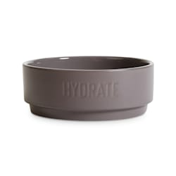 EveryYay Dining In Grey Hydrate Ceramic Dog Water Bowl