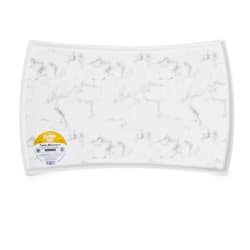 EveryYay Table Manners Small Marble-Print Silicone Placemat for Pets