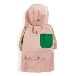YOULY The Nature Lover Pink Colorblocked Dog Raincoat