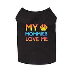 YOULY The Proudest Rainbow My Mommies Love Me Dog T-Shirt