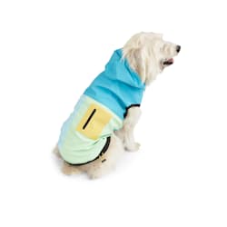 YOULY The Nature Lover Blue Colorblocked Dog Raincoat
