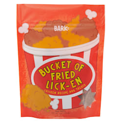 BARK Bucket of Fried Lick'en Dog Treats
