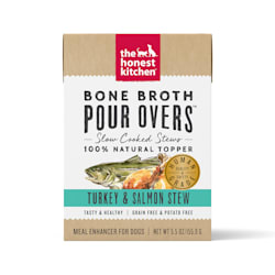 The Honest Kitchen Bone Broth Pour Overs: Turkey & Salmon Stew Wet Dog Food Topper