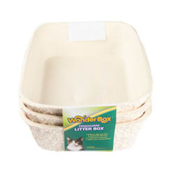 Throw away shop cat litter box