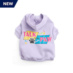 YOULY The Throwback Purple Talk To The Paw Dog Hoodie