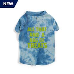 YOULY The Wanderer Blue Tie-Dye Dog All That And A Bag Of Treats Dog T-Shirt