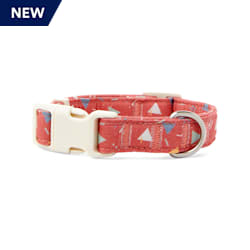 YOULY The Wanderer Red & Multicolor Triangle-Print Dog Collar