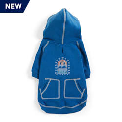 YOULY The Wanderer Slate Blue Dog Hoodie