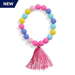 YOULY The Happy-Go-Lucky Pastel Bead Dog Necklace