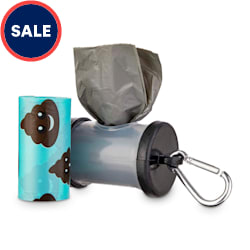 So Phresh Black and Clear Dog Waste Bag Dispenser with Refills