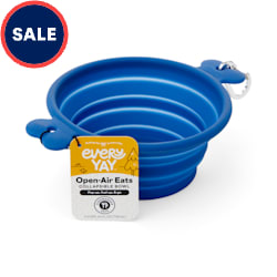 EveryYay Open-Air Eats Blue Collapsible Bowl for Dogs